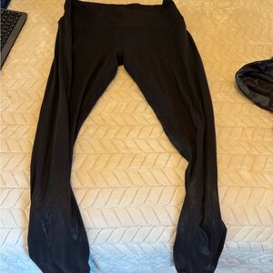 Lululemon shiny black aligns